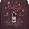 Women's Dr Pepper Bow Fleece Graphic Sweatshirt - Burgundy - 4 of 4