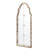 22inx 48inLarge Cream & Gold Framed Wall Mirror, Wood Arched Mirror with Decorative Window Look for Living Room, Bathroom, Entryway - 2 of 4