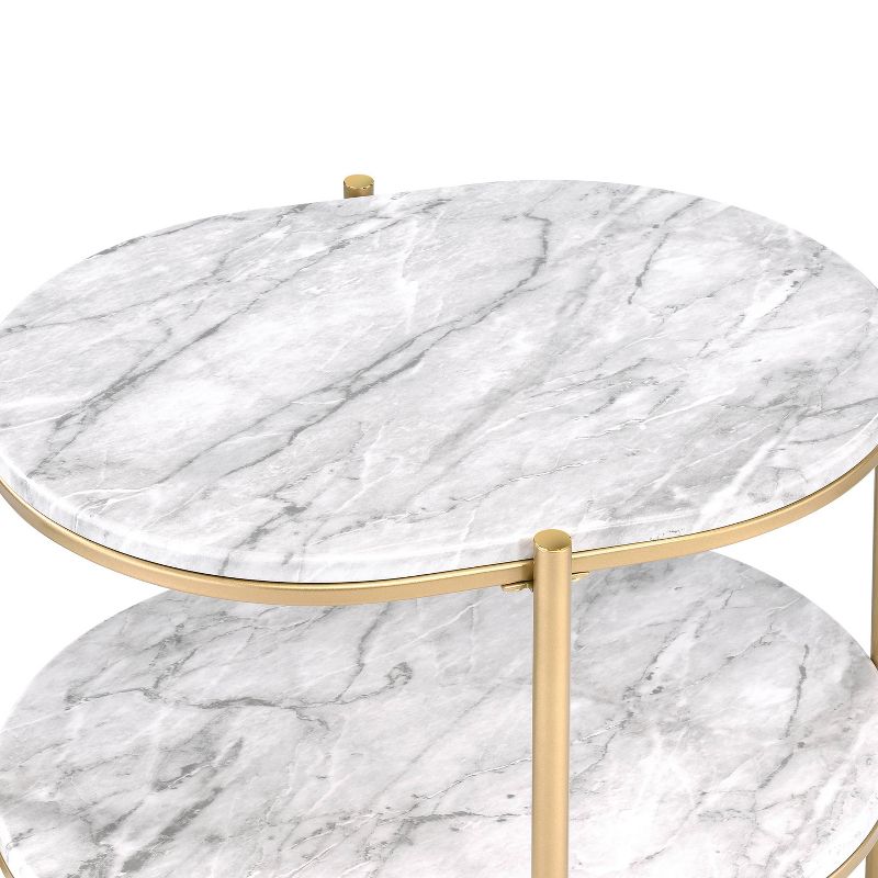 Crail Faux Marble Top Side Table - miBasics, 6 of 8