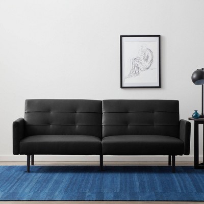 Comfort Collection Futon Sofa Bed With, Black Sofa Bed Couch