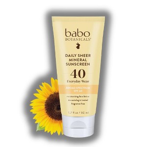 Babo Botanicals Daily Sheer Mineral Sunscreen Lotion SPF 40 | hydrating formula is infused | perfect for year-round everyday use - (1.7 oz) - 1 of 2