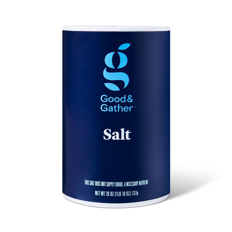 Plain Salt - 26oz - Good &#38; Gather&#8482;, 1 of 4