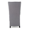 Modern Tufted Wooden Upholstered Dining Chair with wings for Bedroom and living room-Christopher Knight Home - 3 of 4