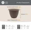 The HC Companies Sevilla Round Self-Watering Pot, Plastic Classic Planter with Internal Disk for Indoor and Outdoor Plants, 14 Inch, White - 2 of 4