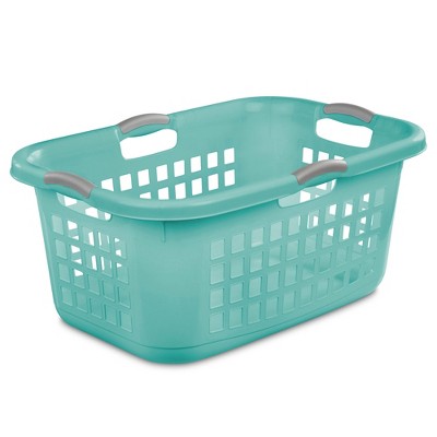 Sterilite 2 Bushel Ultra Laundry Basket, Large, Plastic with Comfort Handles to Easily Carry Clothes to and from the Laundry Room