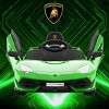 12V Electric Ride-On Car for Kids | Licensed Lamborghini Battery-Powered Sports Car with Remote Control, 2 Speeds, Sound System, LED Headlights - 2 of 4