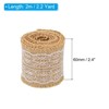 Unique Bargains Soft Wrapping Decoration Burlap Fabric Ribbon Lace Roll 2 Pcs - 2 of 4
