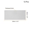 Unique Bargains Stainless Steel DIY Laser Printing Office Engraving Blank Card 12 Pcs - 2 of 4