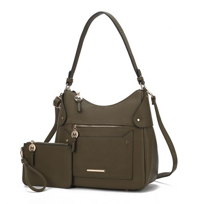 MKF Collection Maeve Women’s Shoulder Bag with Wristlet Pouch by Mia K