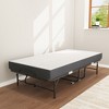 Sapphtopaz Twin Size Extra Long Folding Bed Frame, Heavy-Duty Rollaway Guest Bed with 5" Memory Foam for Tall People, Adults & Small Spaces - 4 of 4