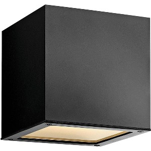 Hinkley Kube 6" High Satin Black 2-LED Outdoor Wall Light - 1 of 1
