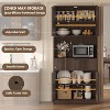 Kitchen Pantry Cabinet, 70" Tall Pantry Storage Cabinet with Countertop, Fluted Tall Cabinets with Doors and Drawer, Freestanding Cupboard - 4 of 4