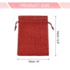 Unique Bargains Cotton Linen Burlap Bags with Drawstring 20 Pcs - 2 of 4