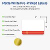 Avery Labels, 2" x 3", Gold-Red Gift, Matte, 80ct - 2 of 4