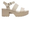 Women's Open Toe Platform Sandals - SODA - 4 of 4