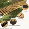 20FT Wooden Garden Pathway, Outdoor Roll Out Walkway Path for Patio,Lawn,Backyard,Beach,Wedding - 4 of 4