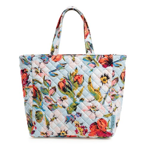 Vera Bradley Women's Cotton Lunch Tote Bag Sea Air Floral