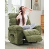 Adult Rocker Swivel Recliner Chair - Soft Fabric Overstuffed Manual Glider, Comfy Nursery Rocking Sofa Chair for Living Room - 2 of 4
