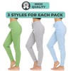 Womens Running Workout Fleece Joggers Sweatpants with Pockets and Elastic Cuff, Pack of 3 Up to XXL - 4 of 4