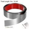 Unique Bargains Self-Adhesive Stainless Steel Mirror Finish Peel and Stick Wall Trim - 2 of 4