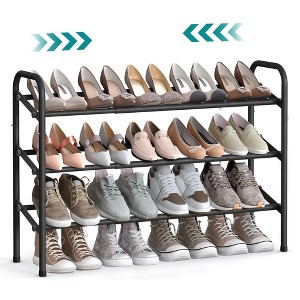 SONGMICS Shoe Rack 12-Tier Tall Metal Shoe Storage Organizer Set of 2 6-Tier Big Stackable Shoes Rack Shelf - 1 of 4