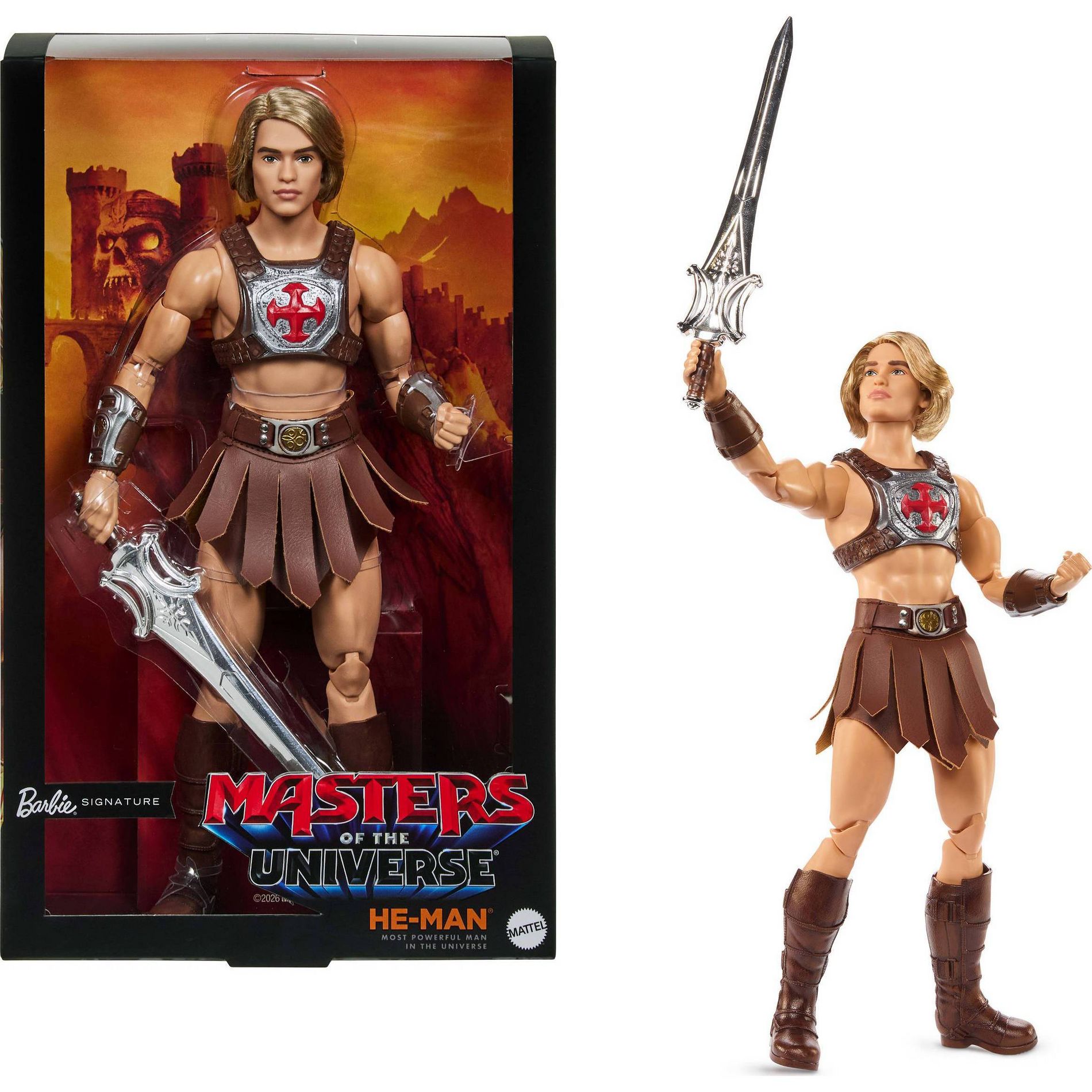 Barbie Signature Ken He-Man Collectible Doll in MOTU Movie Fashions