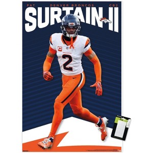 Trends International NFL Denver Broncos - Pat Surtain II 25 Unframed Wall Poster Prints - 1 of 4