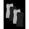 Fruit Of the Loom Fruit of the Loom Men's Premium A-Shirt, Black and Gray 4 Pack - 3 of 4