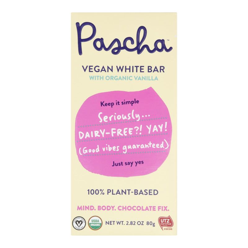 Pascha Vegan White Chocolate Bar With Organic Vanilla - Case of 10/2.82 oz, 2 of 8