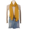 Elerevyo Women's Solid Chiffon Sheer Lightweight Soft Long Scarf Shawl 1 Pc - 2 of 4