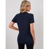 YESFASHION Womens Golf Polo Shirts Collared Short Sleeve T Shirt Lightweight 2025 Moisture Wicking Polo Casual 3 Buttons Outfits - 2 of 4