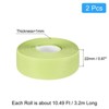 Unique Bargains PVC Waterproof Self-Adhesive Wall Corner Seal Caulk Strip Tape 2 Pcs - 2 of 4