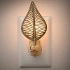 Park Designs Antique Brass Leaf Night Light - 2 of 3