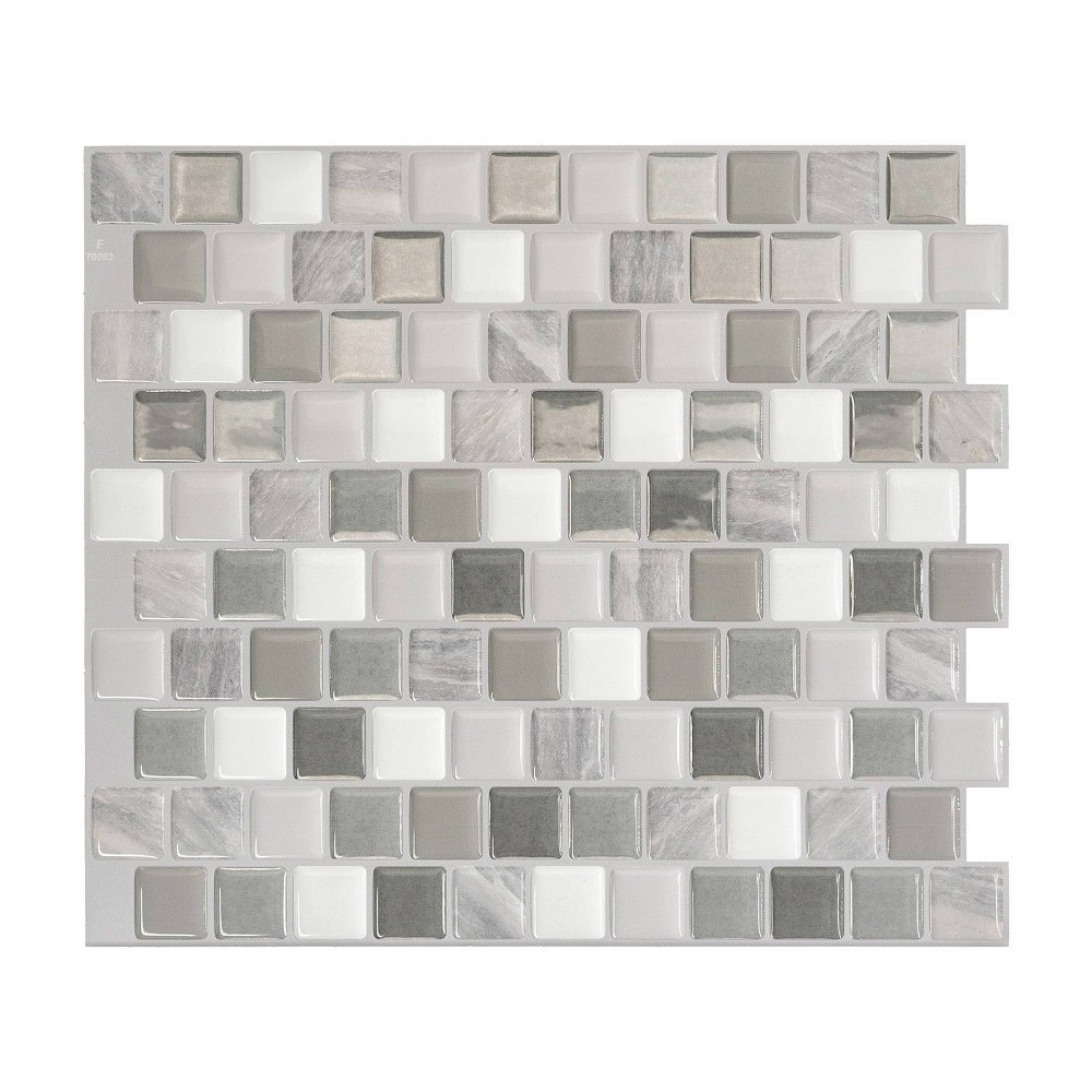 Photos - Wallpaper Smart Tiles 3D Peel and Stick Backsplash 4 Sheets of 10.20" x 8.85" Kitche