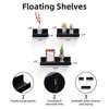 Dsvimoy Planter Stands and Holders Planter Stands Shelf with Invisible Brackets for Home Storage, Black, 22"*7"*3" - 3 of 4