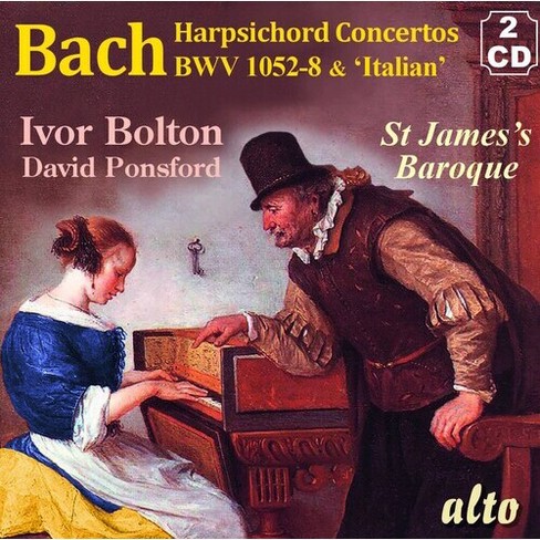 St. James Baroque Players - J.S. Bach Concertos for Harpsichord & Strings;  BWV 1052-8; ItalianConcerto BWV 971 (CD)