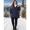 Agnes Orinda Women's Plus Size Fall Long Sleeve Hooded Warm Barn Jackets with Pockets - 3 of 4
