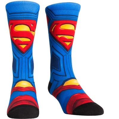 Rock Em Elite Superman Hyper Suit Super Hero Crew Socks