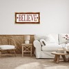 Stupell Industries Believe Red Christmas Phrase, 31" x 14" - 2 of 4