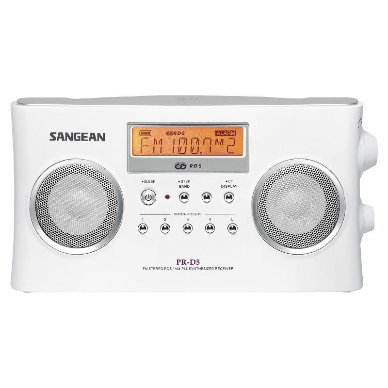 Sangean® PR-D5 FM-Stereo/AM Portable Digital-Tuning Radio, 2 of 7