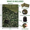 SereneLife Double Sleeping Bag Camouflage - Portable and Lightweight (SLSBCA) - 3 of 4