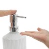 Unique Bargains Durable Round Bottom Bamboo Grain Soap Dispenser 13.53oz 1 Pc - 3 of 4