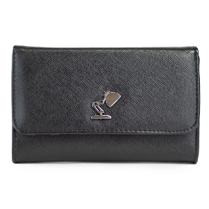 Women's Fold Over Wallet Rectangle - Pixar Luxo Jr Lamp Silver Enamel - 1 of 4
