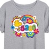 Women's - Peanuts - Peace Floral & Colorful Woodstock Oversized Graphic T-Shirt - 2 of 4