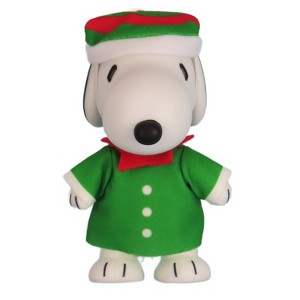 Peanuts - Snoopy (Holiday Elf Costume) Figurekey Plush 4.5" H - 1 of 4