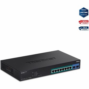 TRENDnet 10-Port Gigabit PoE+ Switch - TPE1021WS - 1 of 4