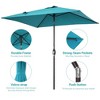 Sonkuki 6.5 FT Outdoor Patio Umbrella Market Table Umbrella With a Crank for Garden, Deck and Pool - 3 of 4