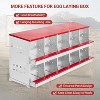 Metal Chicken Laying Box with Vented Holes & Swing Perch, Egg Nesting Box for Chickens, Hens, Ducks - 4 of 4