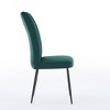 Hrinhom Set of 2 Adjustable foot stud Iron foot velvet Dining chair - 4 of 4