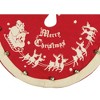 Primitives By Kathy 52.0 Inch Vintage Tree Skirt Large Bells Santa Sleigh Tree Skirts - 2 of 3